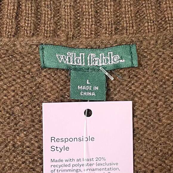 Wild Fable Knit Argyle V-Neck Sweater Vest NWT - Picture 7 of 8